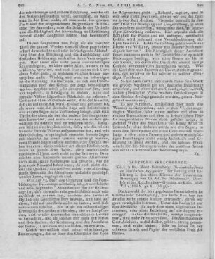 Die deutsche Prosa in klassischen Beispielen. Zur Lesung und Erklärung in den oberen Klassen der Gymnasien. Hrsg. v. J. J. Dilschneider. Köln: Dumont-Schauberg 1829