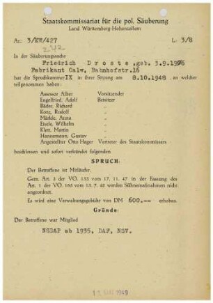 Droste, Friedrich