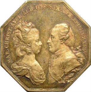 Herzog Albert Kasimir und Maria Christina - auf Ankunft Kaiser Josef II. in den Niederlanden