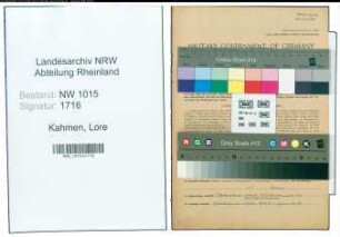 Entnazifizierung Lore Kahmen , geb. 16.06.1921 (Lehrerin)
