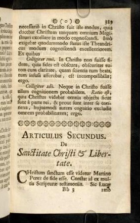 389-390, Christum sanctum esse videtur ...