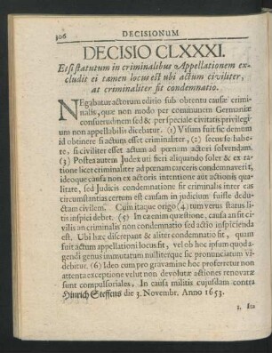 Decisio CLXXXI. - CXC.