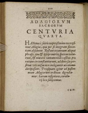 Centuria Quarta.