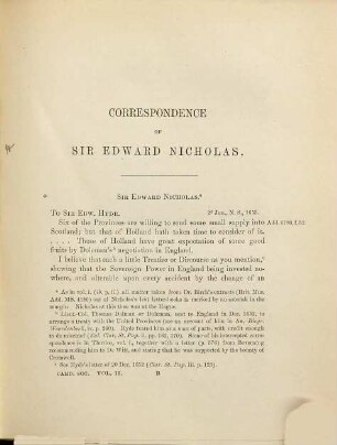 The Nicholas papers : correspondence of Sir Edward Nicholas, 2. Jan. 1653 - June 1655