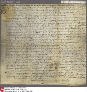 1623, April 6-9; Augustin Gert Schuldbrief für Jürgen Rosenberg über 1000 Lübische Mark.