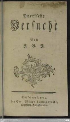 Poetische Versuche