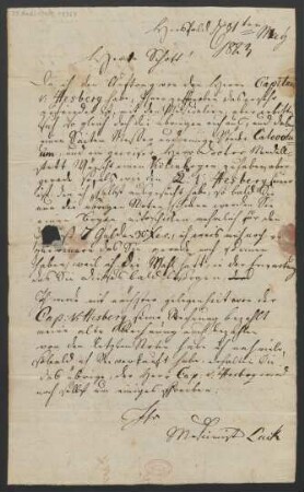 Brief an B. Schott's Söhne : 31.05.1823