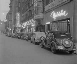 Ansicht der Petersstraße mit Milchbar und Capitol