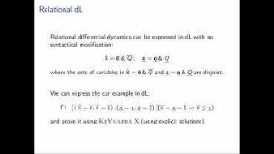 Relational Differential Dynamic Logic