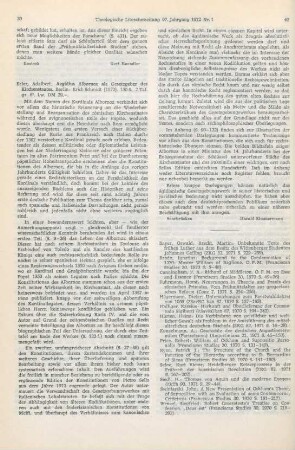 39-40 [Rezension] Erler, Adalbert, Aegidius Albornoz als Gesetzgeber des Kirchenstaates
