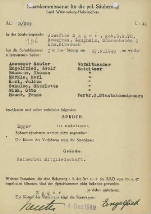 Egger, Josefine