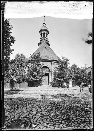Tilsit (Sowetsk, Kaliningrad/Russland). Litauische Kirche. Straßenansicht