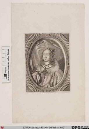 Bildnis Maria Leopoldina, römisch-deutsche Kaiserin, geb. Erzherzogin von Tirol