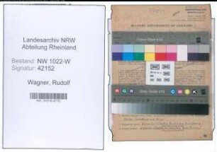 Entnazifizierung Rudolf Wagner , geb. 15.02.1904 (Bueroangestellter)