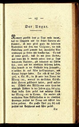 Der Ungar.