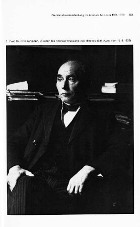 1. Prof. Dr. Otto Lehmann, Direktor des Altonaer Museums von 1899 bis 1931 (Aufn. vom 15.9.1928)