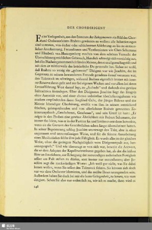 Der Chordirigent