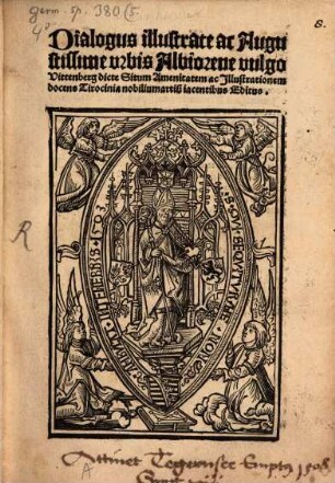 Dialogus illustrate ac Augustissime urbis Albiorene vulgo Vittenberg dicte, Situm, Amenitatem ac Illustrationem docens