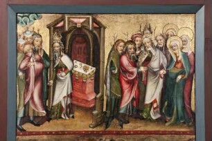 Schottener Altar — Szenen aus dem Leben Mariens — Zurückweisung und Hochzeit
