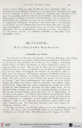 Drittes Kapitel: Die römische Baukunst