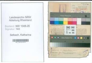Entnazifizierung Katharina Selbach , geb. 26.01.1904 (Postassistentin)