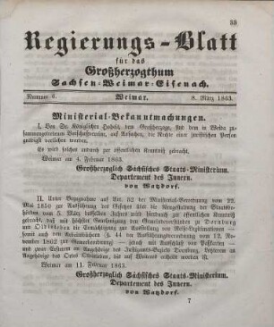 Nr. 6 : 8. März 1863