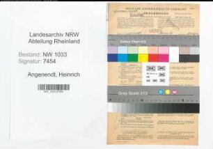 Entnazifizierung Heinrich Angenendt , geb. 05.06.1914 (Polizeibeamter)