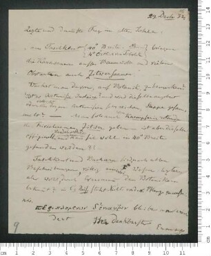 Brief von Adolf Erman an Adelbert von Chamisso