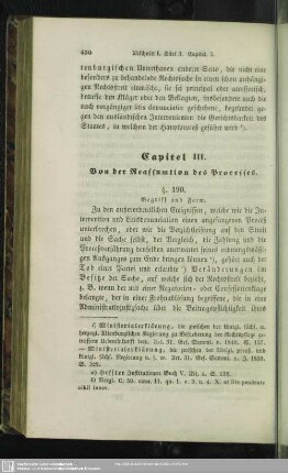 Capitel III. Von der Reassumtion des Processes