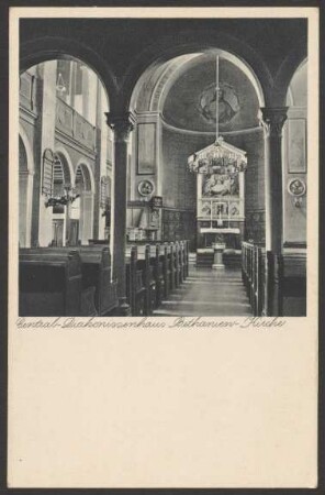 Ansichtskarte "Central-Diakonissenhaus Bethanien", Kirche