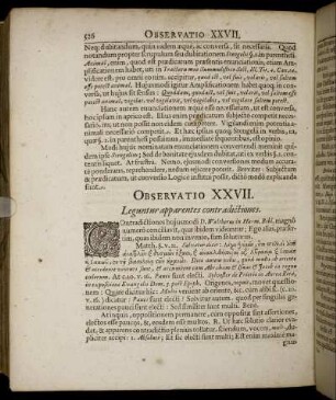 Observatio XXVII. Leguntur apparentes contradictiones.
