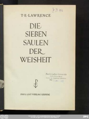 Die sieben Säulen der Weisheit