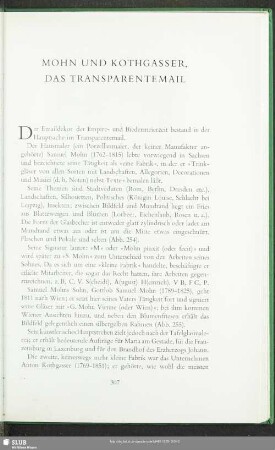 Mohn und Kothgasser, Das Transparentemail