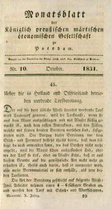 Nr. 10. October. 1831.