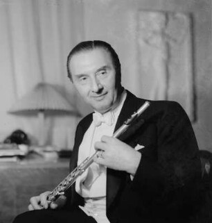 Porträt Prof. Fritz Rucker, Flötist