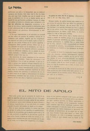 El mito de Apolo