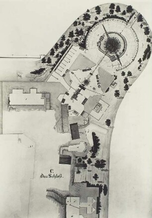 Meißen, Albrechtsburg, Schloß zu Meißen, Teilausschnitt