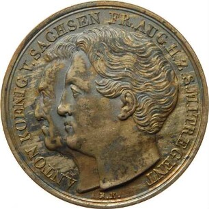 König Anton - Mitregentschaft von Prinz Friedrich August