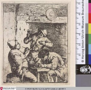 [Raucher und Trinker; The smoker and the drinker; Les fumeurs]