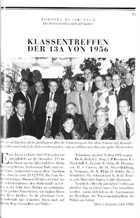 Klassentreffen der 13a von 1956