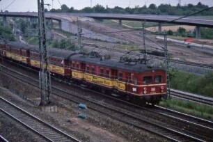 Stuttgart Zuffenhausen Vorortgleis elTw 465 006 Baustelle B10/27 Ortsumfahrung Zuffenhausen