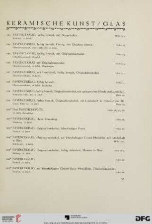 Keramische Kunst/Glas (Nr. 193-434)