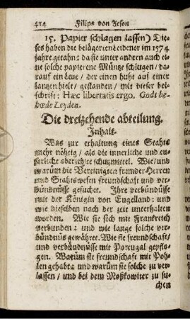 Die dreizehende abteilung