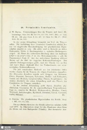 40. Vermischte Constanten