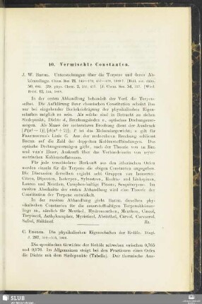 40. Vermischte Constanten