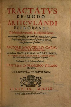 Tractatus de modo articulandi et probandi
