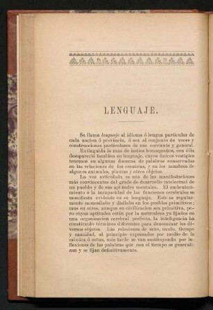 Lenguaje.