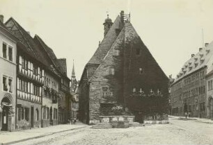 Sangerhausen, Rathaus : Sangerhausen. Marktplatz mit Rathaus
