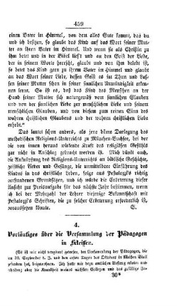 Vorläufiges über die Versammlung der Pädagogen in Meissen