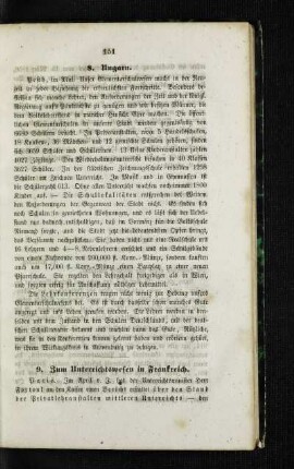Zum Unterrichtswesen in Frankreich